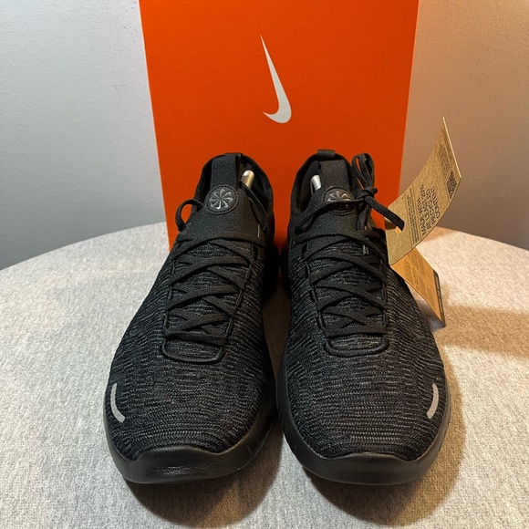 Nike Free Run Flyknit Next Nature Triple Black Men's Shoe Size 11.5 FB1276-001 - Picture 4 of 11